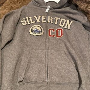 NWOT - Grey Silverton Colorado Zip-Up Hoodie
